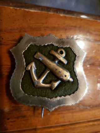 Civil War 9th Corps Badge Gold Center Etched