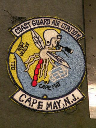 1970s Us Coast Guard Air Station Patch,  Cape May,  Nj