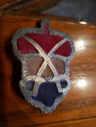 RARE LARGE CIVIL WAR 14TH CORPS CAVALRY HEAQUARTERS CORP BADGE 2