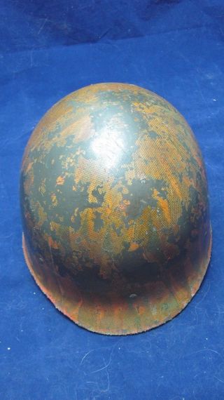 Vintage US Army Steel Helmet/ Liner With WWII Strap Later Helmet 4