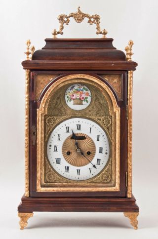 Austrian Bracket Clock @ 1740 Crown Wheel Escapement Fancy