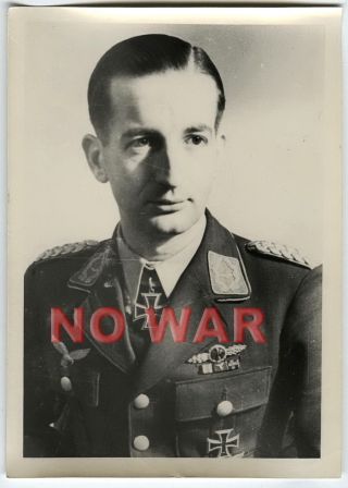 Wwii Photo Luftwaffe Oberst Wolfgang Falck The Knight Cross Holder