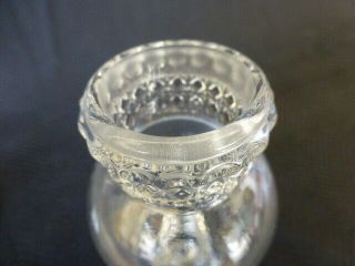 Antique Early American Pattern Glass Mascot or Dakota Apothecary 4 1/2 