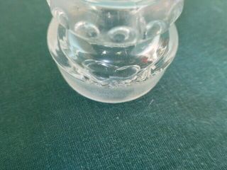 Antique Early American Pattern Glass Mascot or Dakota Apothecary 4 1/2 