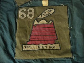 Vietnam 48th IPSD SCOUT DOG BANNER Hell On Paws SNOOPY Theater Made patch 2