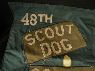 Vietnam 48th IPSD SCOUT DOG BANNER Hell On Paws SNOOPY Theater Made patch 3