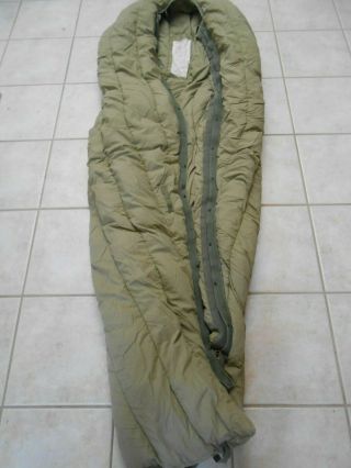Large Vintage Us Military M - 1949 Down Filled Mummy Style Mountain Sleeping Bag