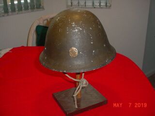 Wwii Japanese Aluminum Army Helmet With Liner