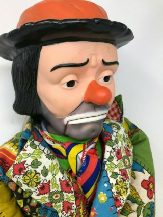 Emmett Kelly Ventriloquist Dummy Doll Marked Juro Novelty Co Clown 30 