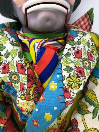 Emmett Kelly Ventriloquist Dummy Doll Marked Juro Novelty Co Clown 30 