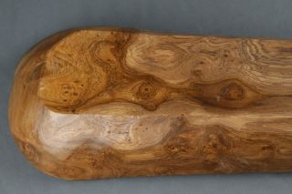Americana ARTISAN Hand Carved BURL WALNUT Wood Trencher BREAD BOWL Primitive 7