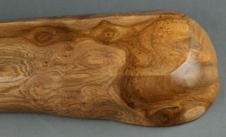 Americana ARTISAN Hand Carved BURL WALNUT Wood Trencher BREAD BOWL Primitive 8
