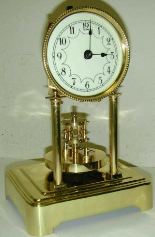 400 DAY CRYSTAL REGULATOR TORSION CLOCK WITH DISC PENDULUM 4