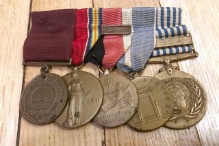 Navy Wwii/ Korean War Full Medal Grouping