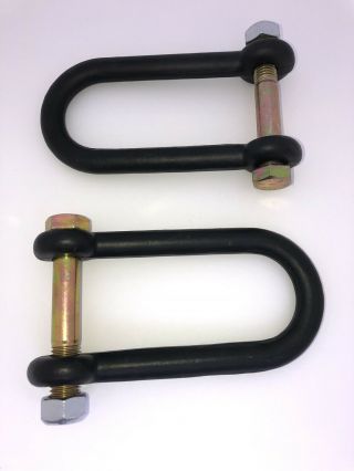 (2) 2.  5” Airlift Bumper Clevis Shackle For Military Humvee M998 Hmmwv M1038