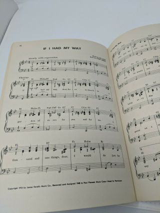 World War II 2 WW2 US Army Nurse Corps Song Book Sheet Music Fort Monmouth VTG 9