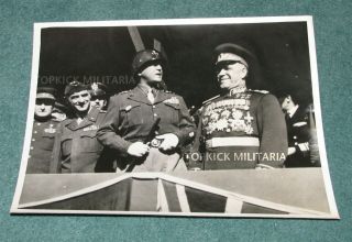 Ww2 Wwii General George S.  Patton Press Photo By Byers Berlin Germany B