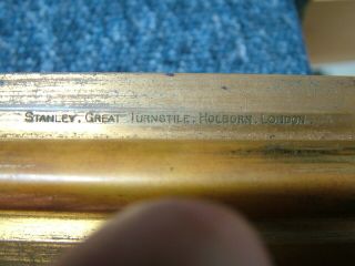 Vintage Stanley,  Brass,  Parallel Desk Rule.  Box. 3