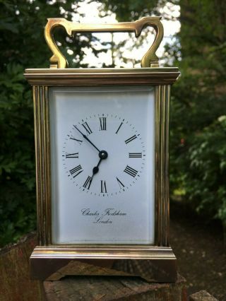 Charles Frodsham London Brass Carriage Clock