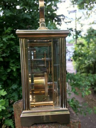 CHARLES FRODSHAM LONDON BRASS CARRIAGE CLOCK 7