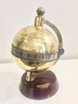 Vintage Globe Clock By Charles Frodsham London. 10