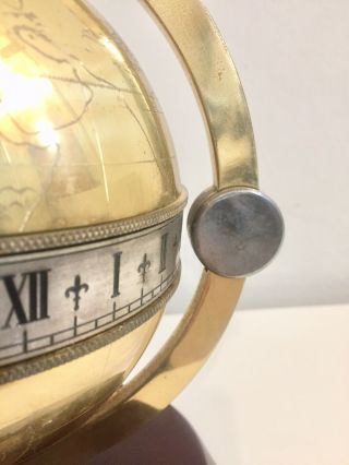 Vintage Globe Clock By Charles Frodsham London. 12