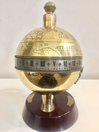 Vintage Globe Clock By Charles Frodsham London. 4