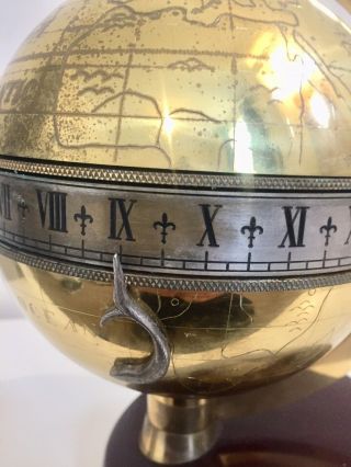 Vintage Globe Clock By Charles Frodsham London. 6