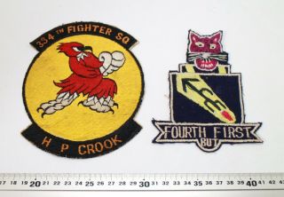 Us 334th Fourth First Pilot Flight Squadron Patches 007 - 3634