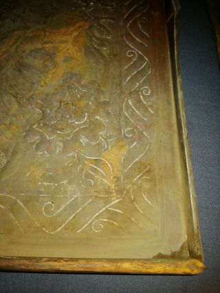 Antique Arts & Crafts Copper Tray.  Keswick School of Industrial Arts.  Marked. 3