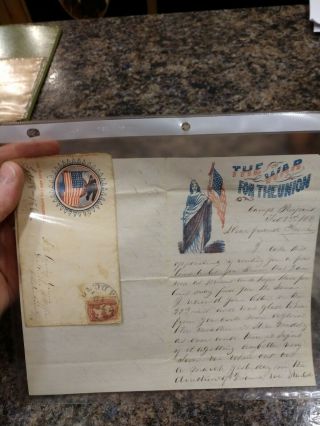 Authentic U.  S.  Civil War Union Soldier Letter Camp Pierport Virginia 1862