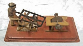 Antique Vintage Wood Cutter Steam Toy Accessory