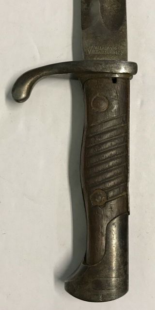 WWI 1917 Dated German M98/05 Butcher Blade Bayonet 5
