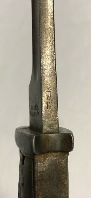 WWI 1917 Dated German M98/05 Butcher Blade Bayonet 8