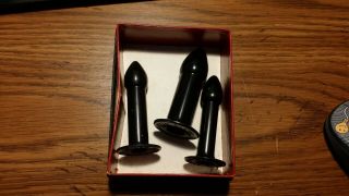 Dr Young ' s 3 sizes Antique Anal Rectal Dilators Vintage Medical Device 2