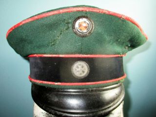 Orig German Ww1 Visor Cap Brandenburg Berlin Hat Mutze Kradche Helmet Shako Kepi