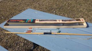 Vintage Toy 1950s Choctaw Indian Chief Hickory Bow And Arrow Set W/ Box