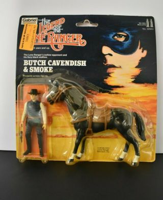 Legend Of The Lone Ranger Butch Cavendish & Smoke Figure Open Gabriel 1981