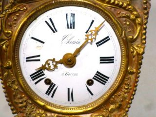 French Morbier Striking 2 Weight Wall Clock - - With Ornate Pendulum - 59 x 12 Inches 3