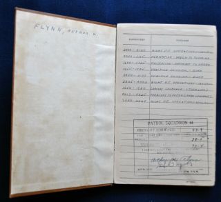 ID ' d WWII Aviator ' s Flight Log Book VPB - 44/Patrol Bombing Squadron USN 2