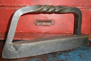 Flat/Sad/Tailors Iron - 18th Century Blacksmith Forged - AAFA - Primitive - Unusual 2
