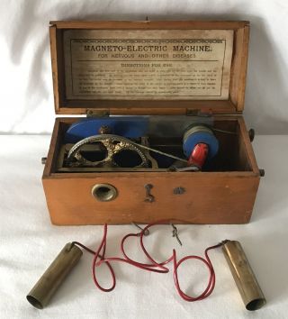 Antique Victorian Magneto - Electric Shock Machine Nervous,  Other Diseases