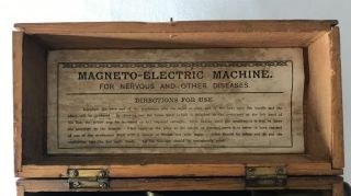 Antique Victorian Magneto - Electric Shock Machine Nervous,  Other Diseases 2
