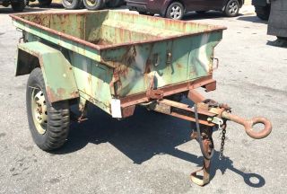 Military Surplus M416 1/4 Ton Cargo Trailer For Jeep With Spring 2