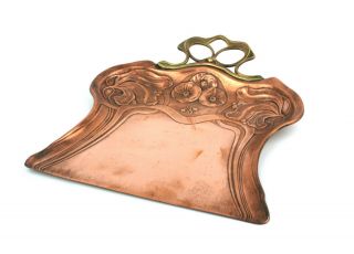 Antique Art Nouveau Copper & Brass Crumb Tray Carl Deffner