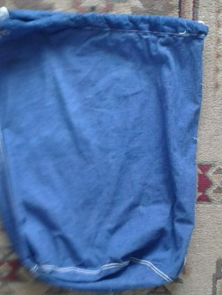 Vintage WWII WW2 Blue Denim US Navy,  US Army,  Military Laundry Barracks Bag (P) 6