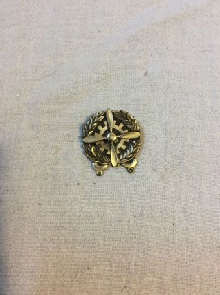 Big Sterling Wwii Long Pin Us Army Air Corps Badge