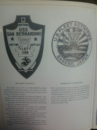 USS San Bernardino LST 1189 South - PAC Cruise Book 1988 Military Navy Ship Marine 2