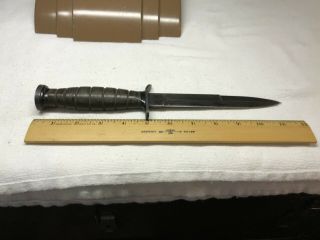 Wwii U.  S.  M - 3 Fighting Knife Blade Marked " Parker Brothers " No Scabbard L@@k