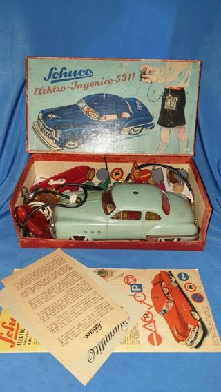 Old Vintage Tin Schuco Co.  Car Toy From U.  S.  Zone Germany 1950